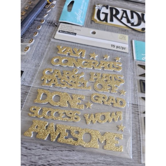 Sticker Lot Grad Graduation Graduate Scrapbooking 3D Stickers Jolee's RARE #60 - Picture 10 of 10